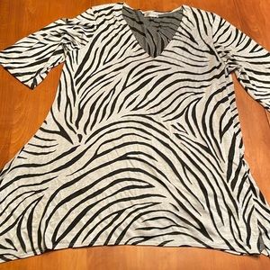 Zebra Bathing Suit Cover Up- Stretchy- Size XL